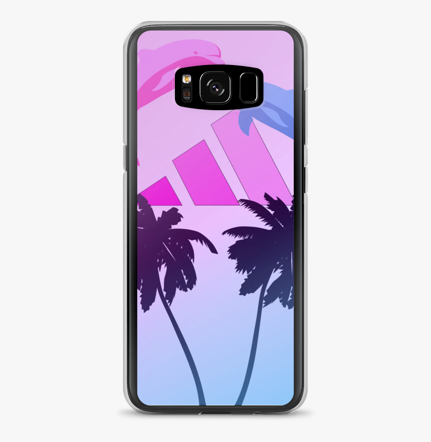 Transparent Vaporwave Dolphin Png - Vector Palm Tree Png, Png Download