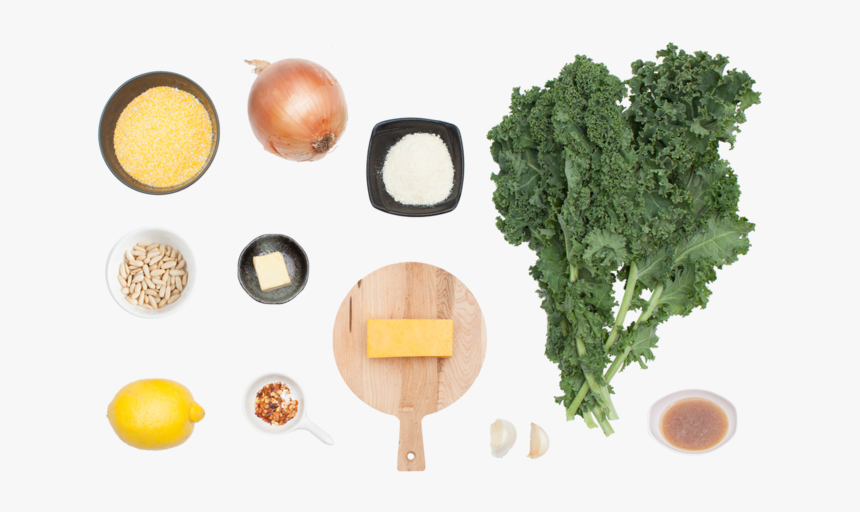 Smothered Two-cheese Grits With Caramelized Onions - Leaf Vegetable, HD Png Download