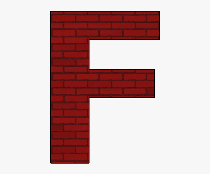 Letter F Png - Brick Letter F, Transparent Png
