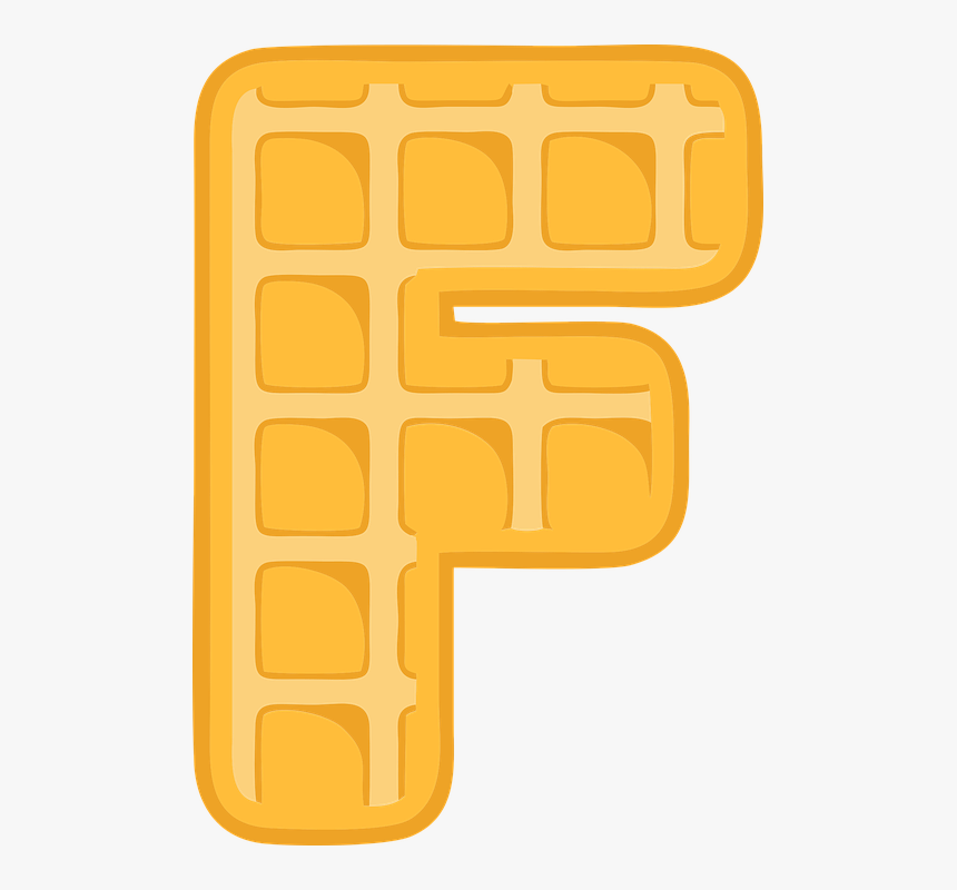 Waffle Letter F, HD Png Download
