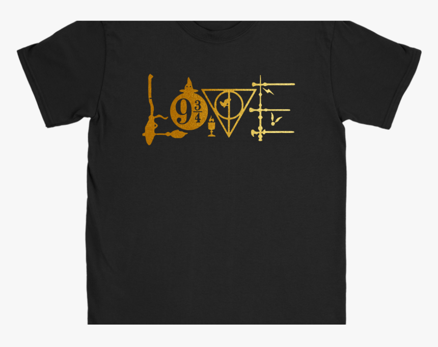 Harry Potter Love Harry Potter Symbols Shirts Teeperfect - T-shirt, HD Png Download