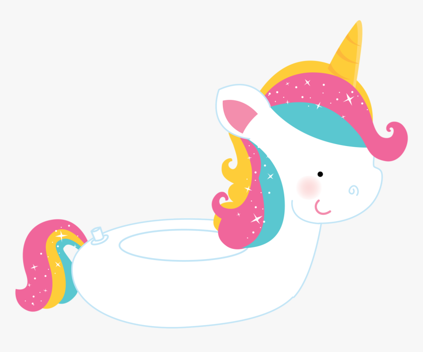 Transparent Rainbow Unicorn Clipart - Cartoon, HD Png Download