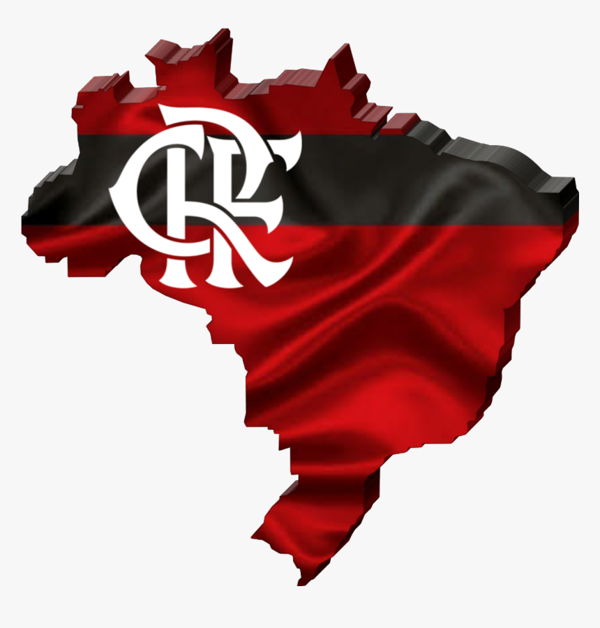 #mapa #brasil #flamengo #mengão #mengo #fla #crf #clubederegatasflamengo - Flamengo, HD Png Download
