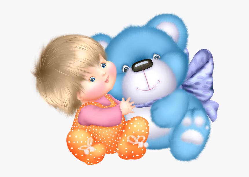 Transparent Animalitos Bebes Baby Shower Png - Clip Art Cute Baby Teddy Bear, Png Download