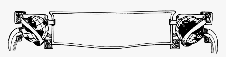 Banner Download Line Art Flag Ribbon - Logo Banner Clipart, HD Png Download