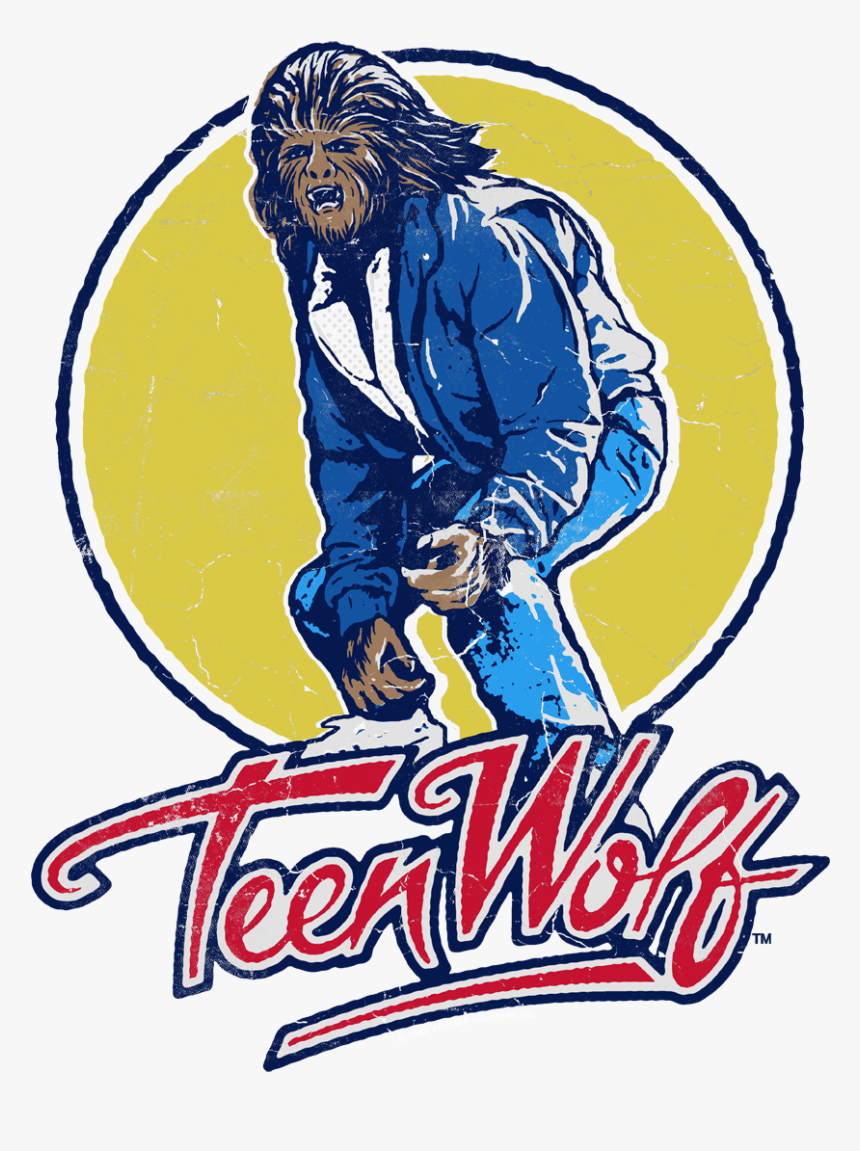 Teen Wolf Rockin Teen Wolf Men S Long Sleeve T-shirt - Surfing Teen Wolf, HD Png Download