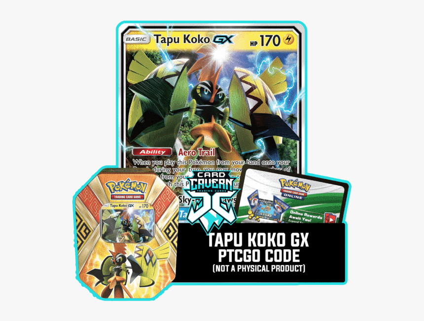 Pokemon Cards Tapu Koko Gx, HD Png Download