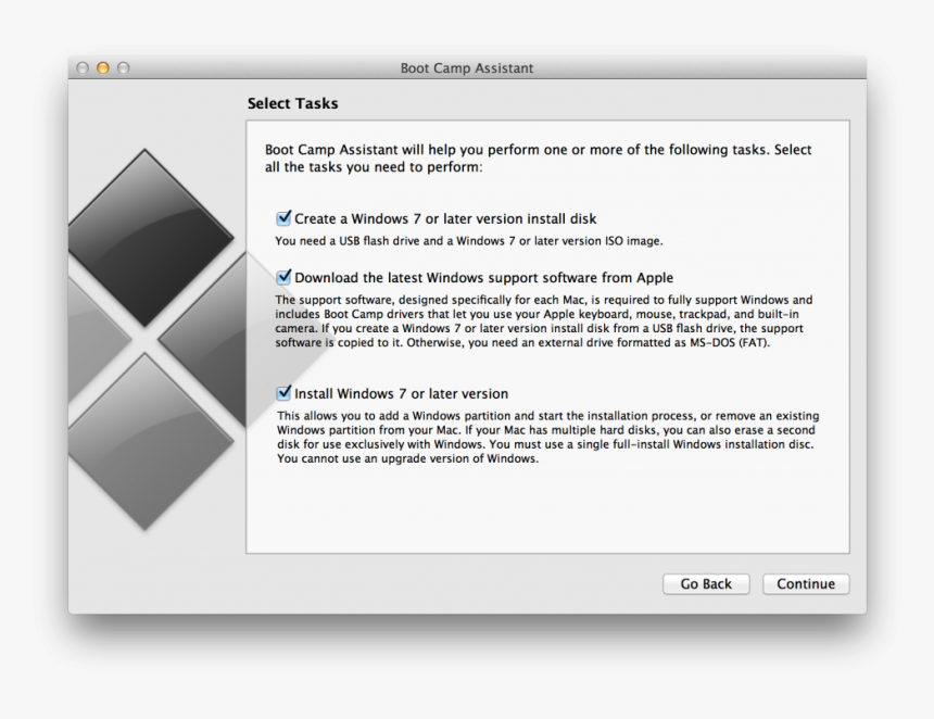 Boot Camp Assistant Install Windows 8, HD Png Download