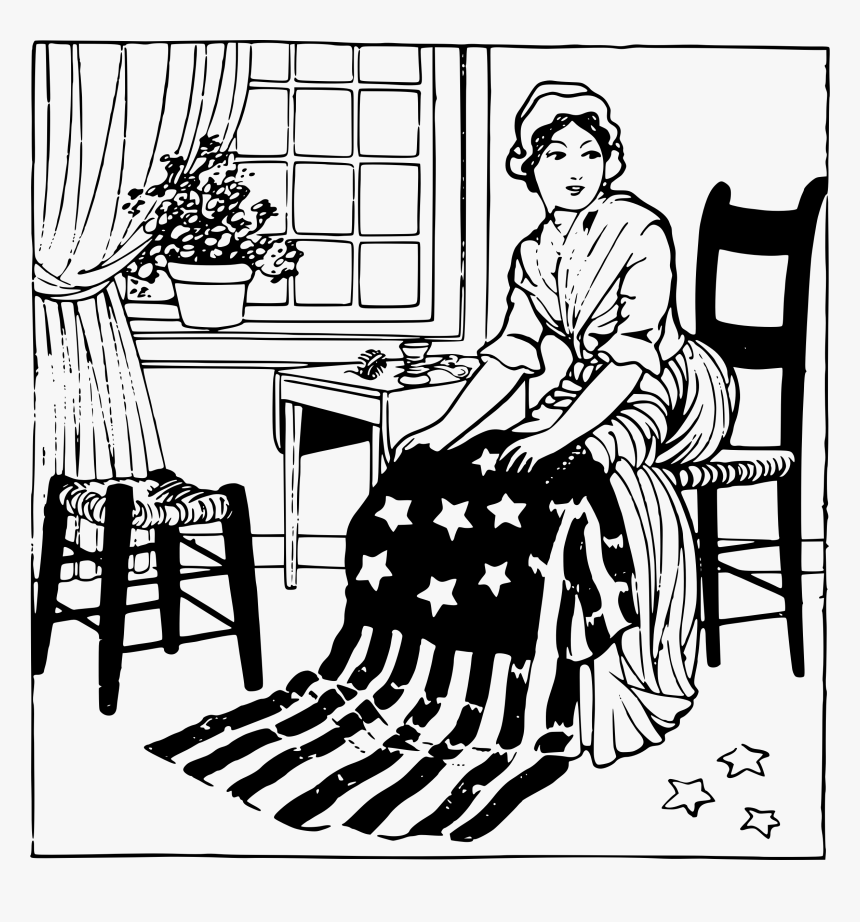 Basic Betsy Ross Clip Arts - Betsy Ross Clip Art, HD Png Download ...