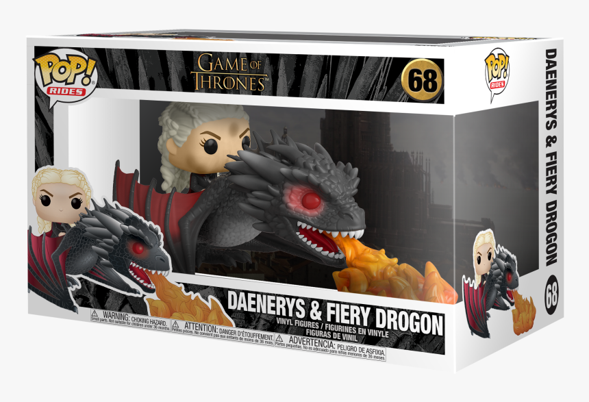 Funko Pop Daenerys Fiery Drogon, HD Png Download