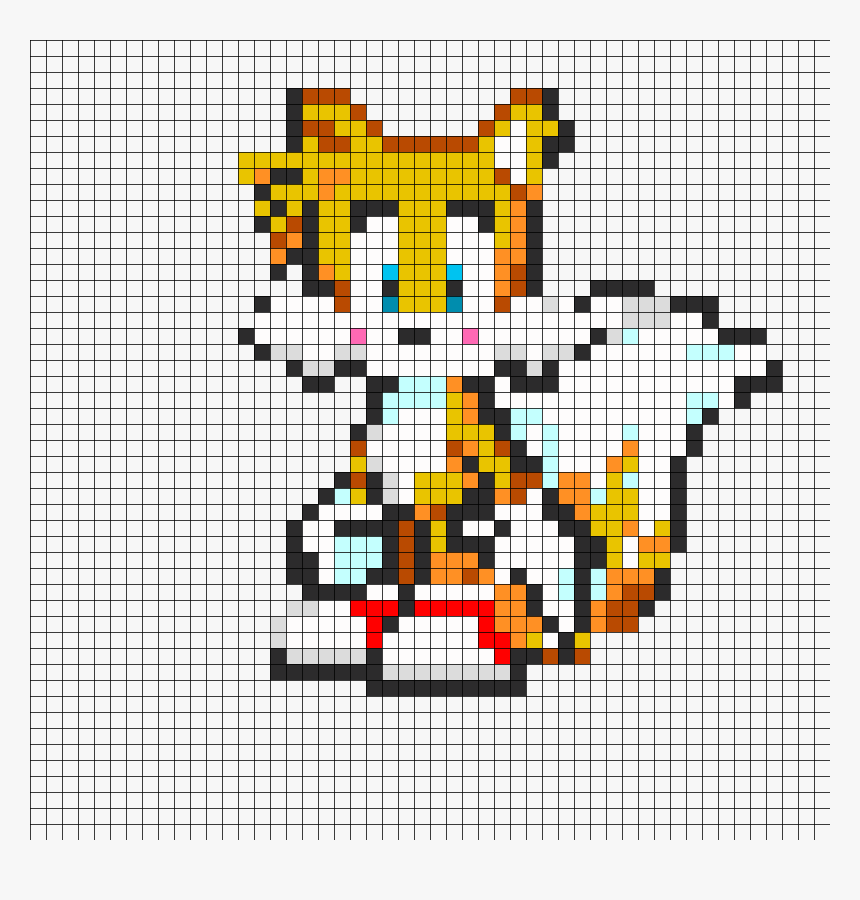 Tails Perler Bead Pattern / Bead Sprite - Cross-stitch, HD Png Download
