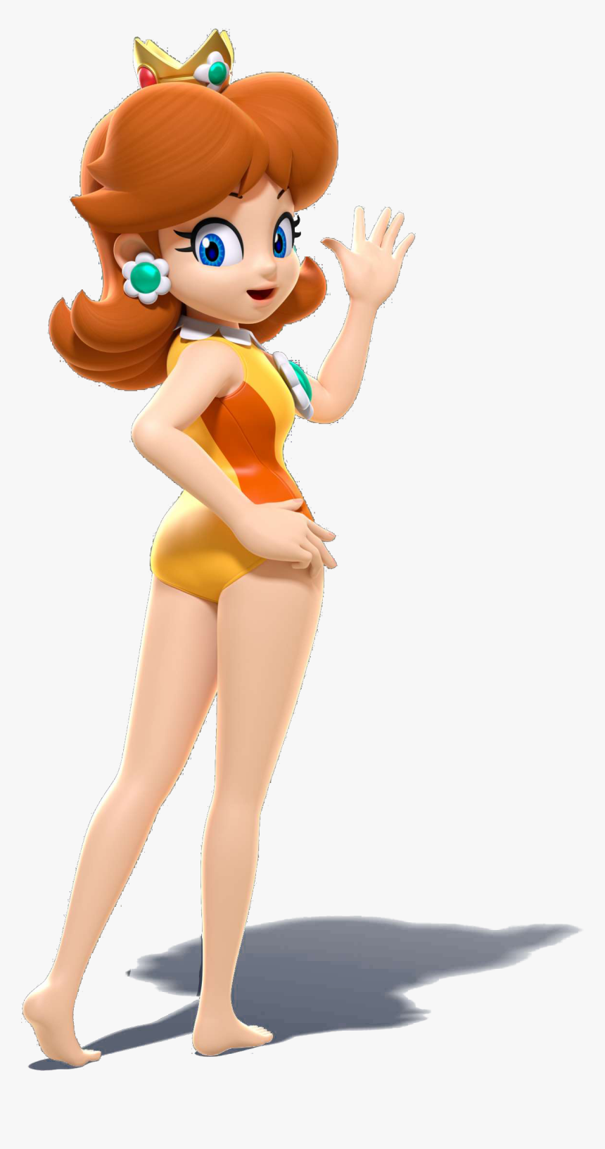 Mario & Sonic - Daisy Mario And Sonic, HD Png Download