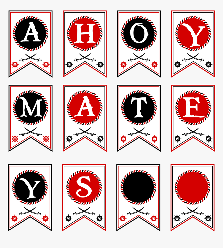 Pirate Banner Png - Circle, Transparent Png