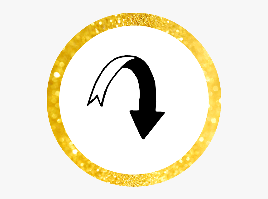 Free Gold Arrow Png - Circle, Transparent Png