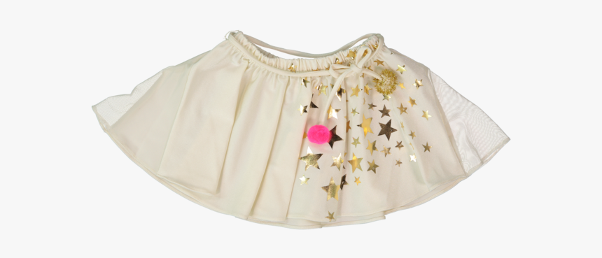 Atsuyo Et Akiko Ivory Violetta Skirt Gold Stars - Miniskirt, HD Png Download