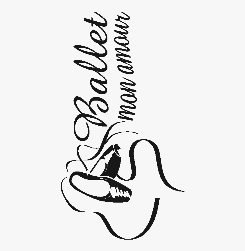 Sticker Ballet Mon Amour Ambiance Sticker Ros Ballet03 - Vintage Beauty Salon, HD Png Download