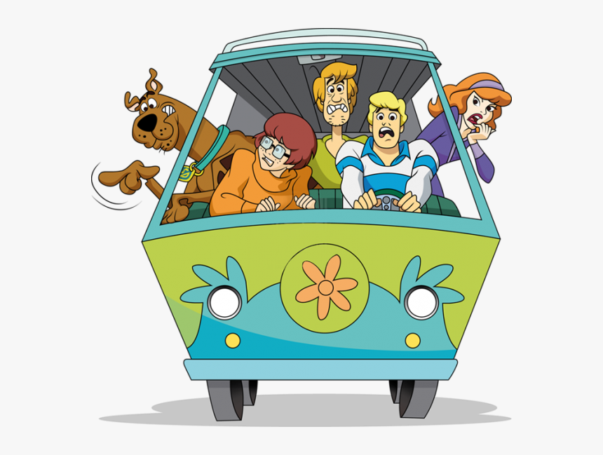 Scooby Doo Characters In Mystery Machine, HD Png Download
