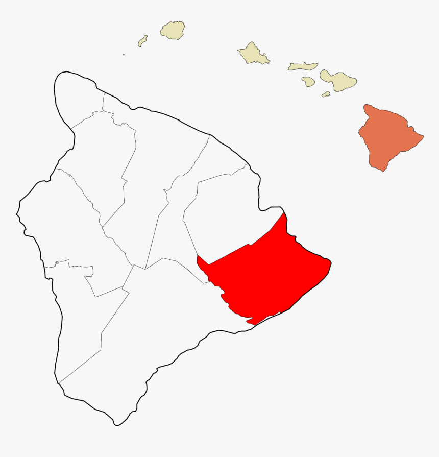 Hawaii Puna District Map, HD Png Download