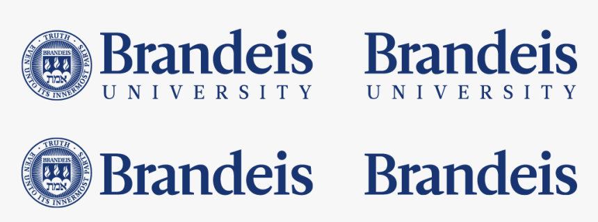 Four Versions Of Brandeis Logo - Handelsblatt, HD Png Download