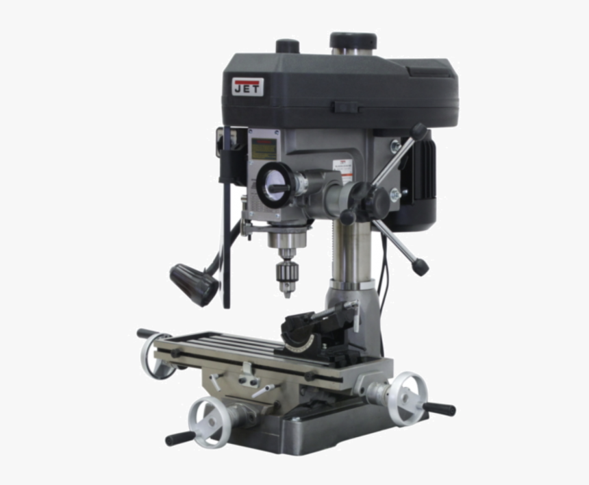 350116, Jet Jmd 15 Mill/drill With Acu Rite Vue Dro - Jet 1 Phase 14 1 2 Swing Step Pulley Mill Drill Machine, HD Png Download