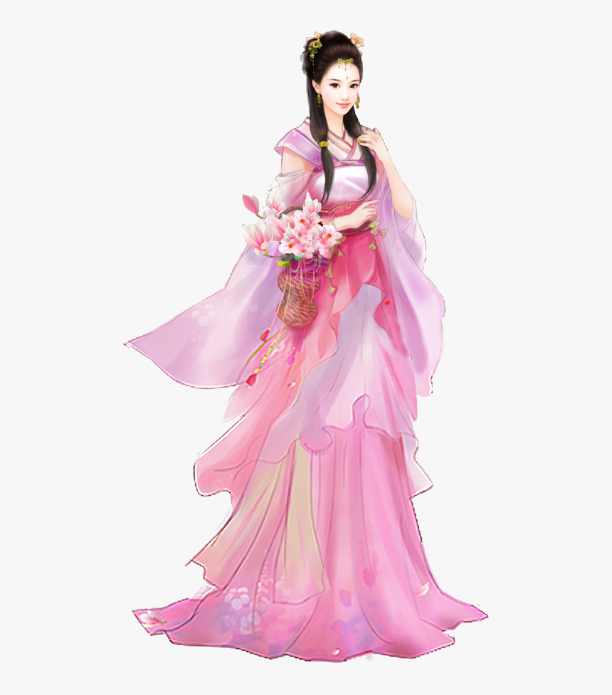 Beautiful Chinese Paintings Png - China Girl Art Png, Transparent Png