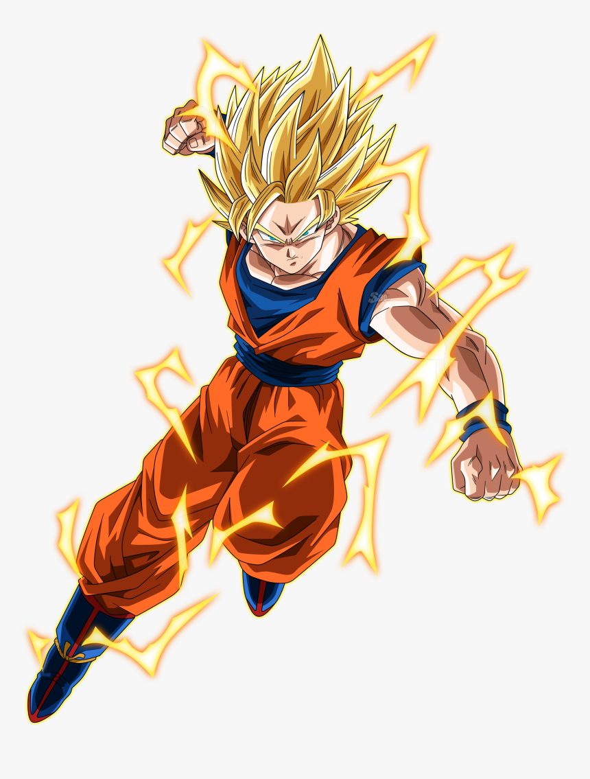 Explore More Images In The Anime Category - Dragon Ball Z Goku Ssj 2, HD Png Download