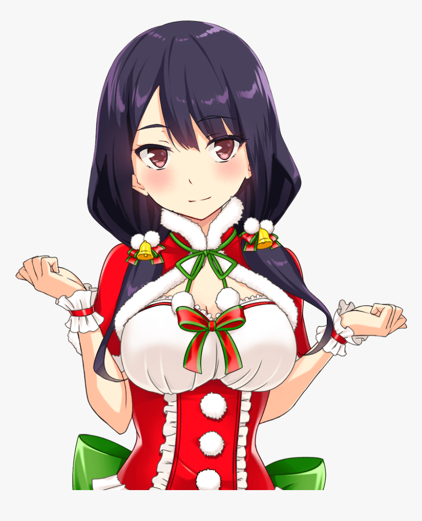 Transparent Anime Girl Christmas Png - Anime Girl Christmas Png, Png Download