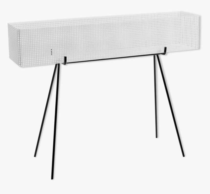 Carries Metal Perforated White Plant - Folding Table, HD Png Download