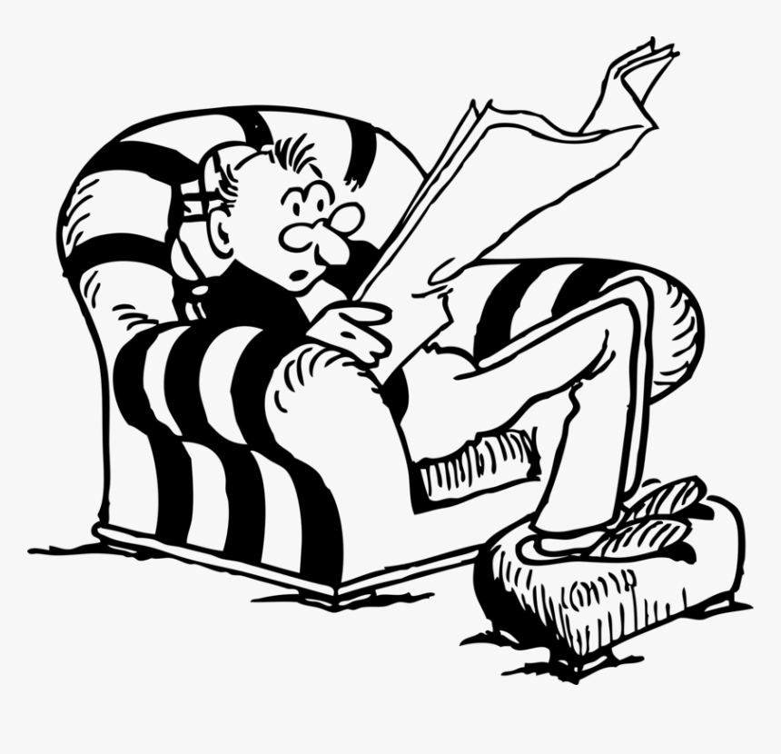 Art,monochrome Photography,plant - Man Sitting In Chair, HD Png Download