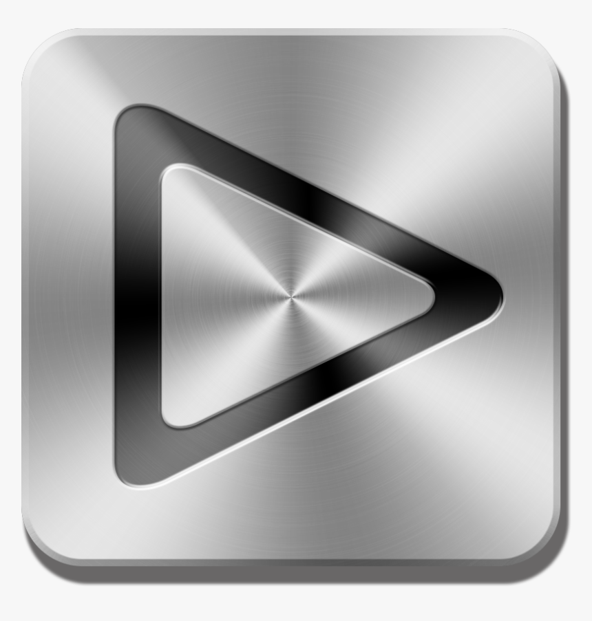 Silver Play Button Png Emblem Transparent Png Transparent Png 