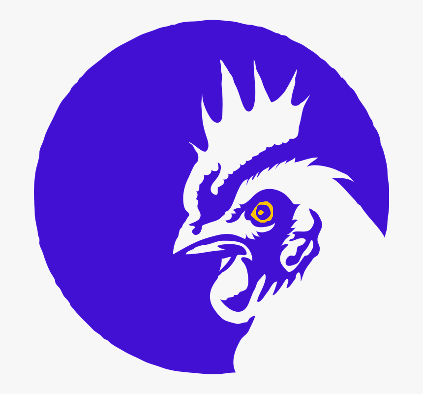 Black And White Chicken Head Clipart, HD Png Download