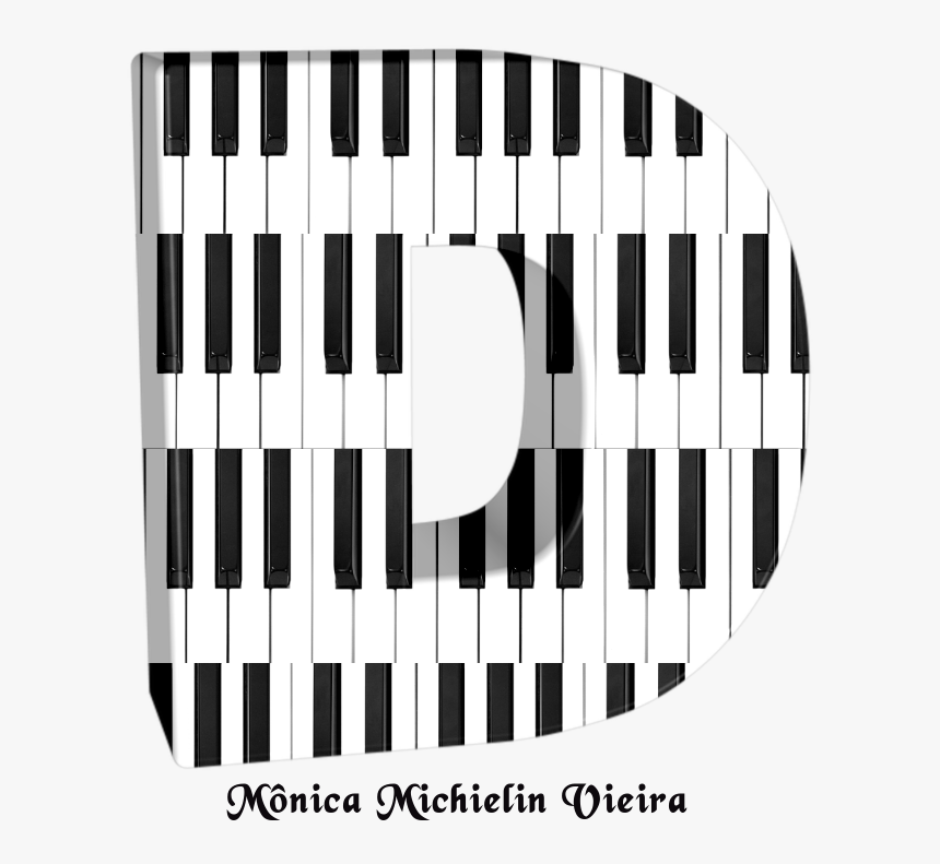 Alfabeto Teclas Do Piano Em 3d Png - Piano Keys, Transparent Png