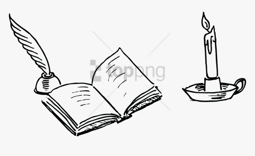 Free Png Book And Pen Drawing Png Image With Transparent - Book And Pen Clipart, Png Download
