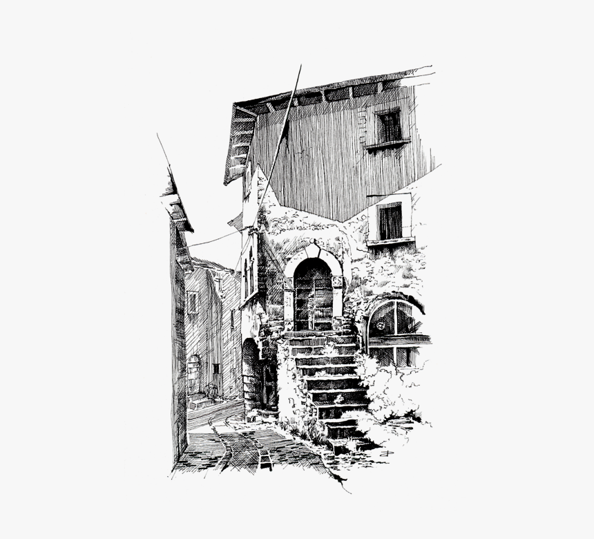 Transparent Pen Drawing Png - Architecture Drawing, Png Download