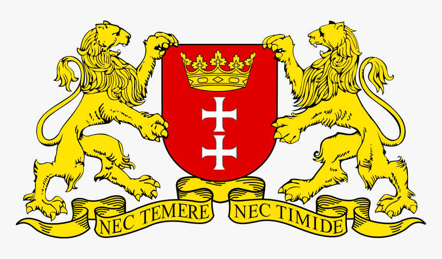 Pol Gdańsk Coa - Coat Of Arms Gdansk, HD Png Download