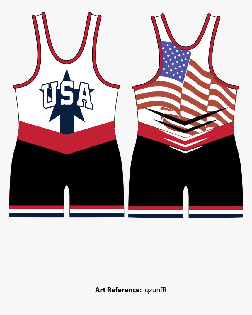 U - S - A - Wrestling Wrestling Singlet - Qzunfr 
 - Wrestling Singlet Clip Art, HD Png Download