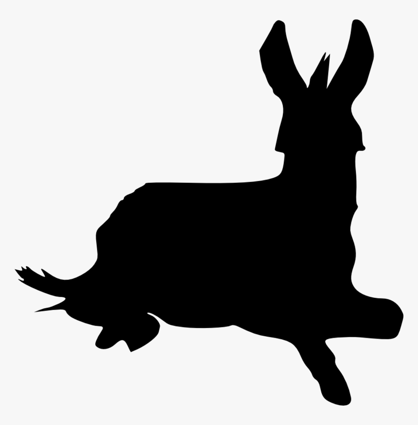 Donkey-silhouette - Silhouette, HD Png Download