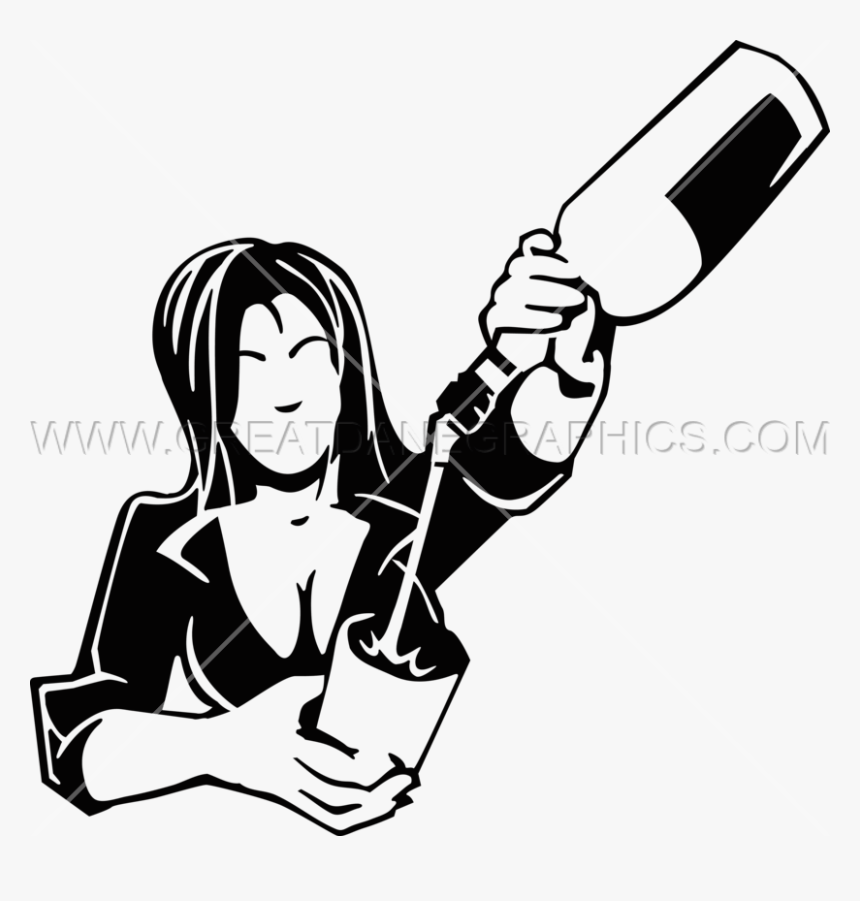 Female Production Ready Artwork - Female Bartender Clipart, HD Png Download