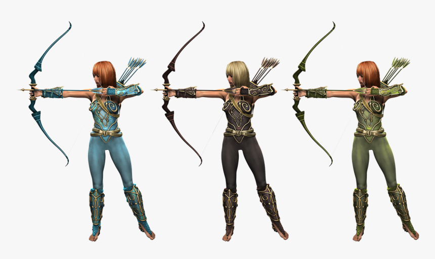 Archer Woman Fantasy Free Photo - Archery, HD Png Download