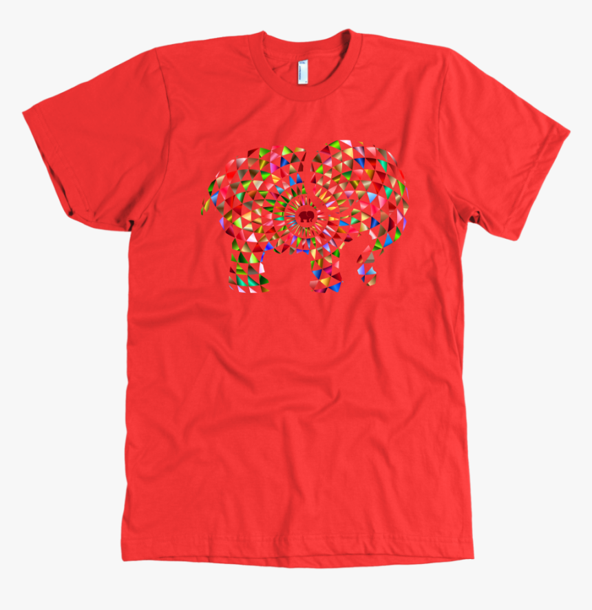 Mens Elephant Mandala American Apparel T Shirt - Active Shirt, HD Png Download
