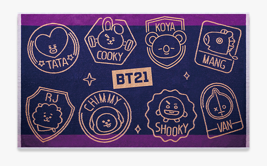 Bt21 全家 浴巾, HD Png Download