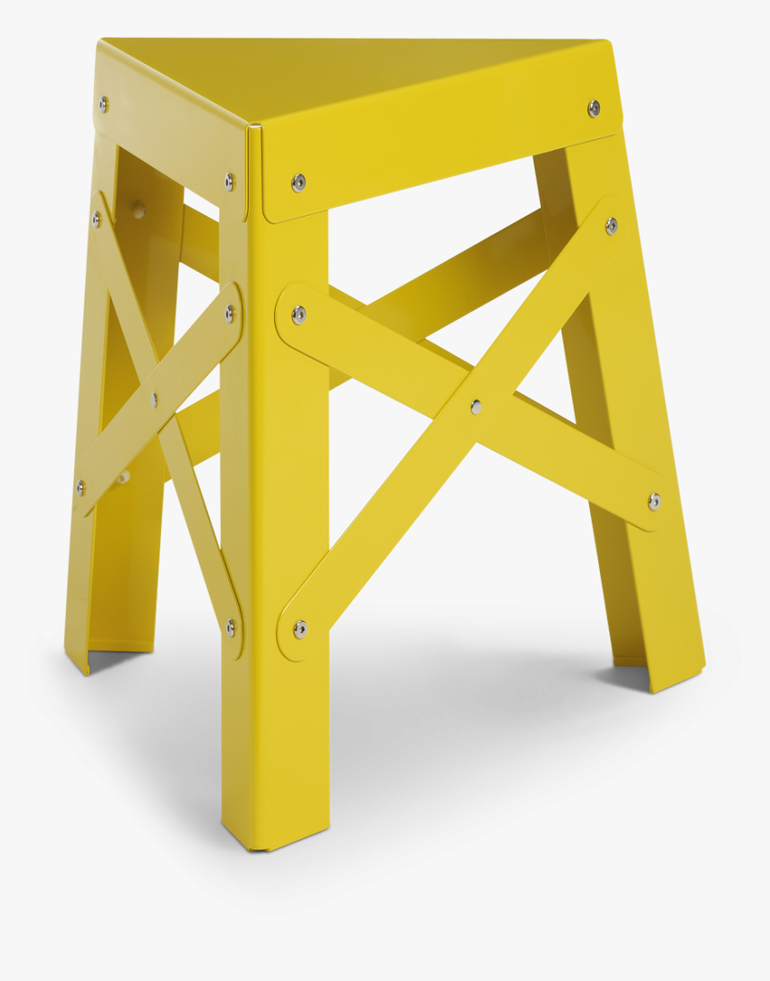 Eiffel Aluminum Stool, Yellow-0 - Pink Three Legged Stool, HD Png Download