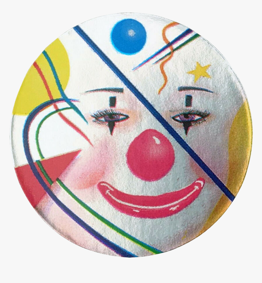 1982 Clown Sticker By Lisa Frank - Circle, HD Png Download