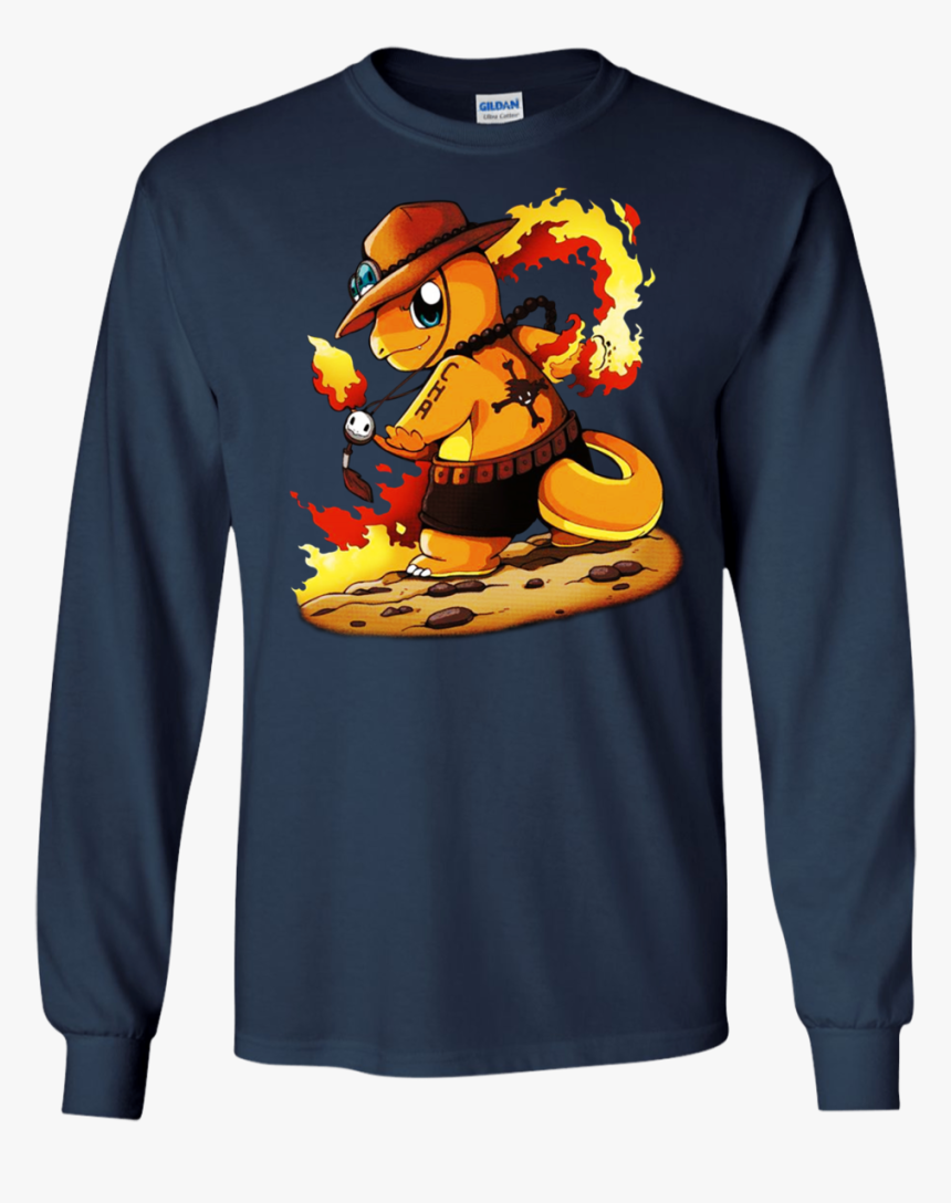 One Piece Pokemon Ace And Charizard Shirt, Hoodie,, HD Png Download