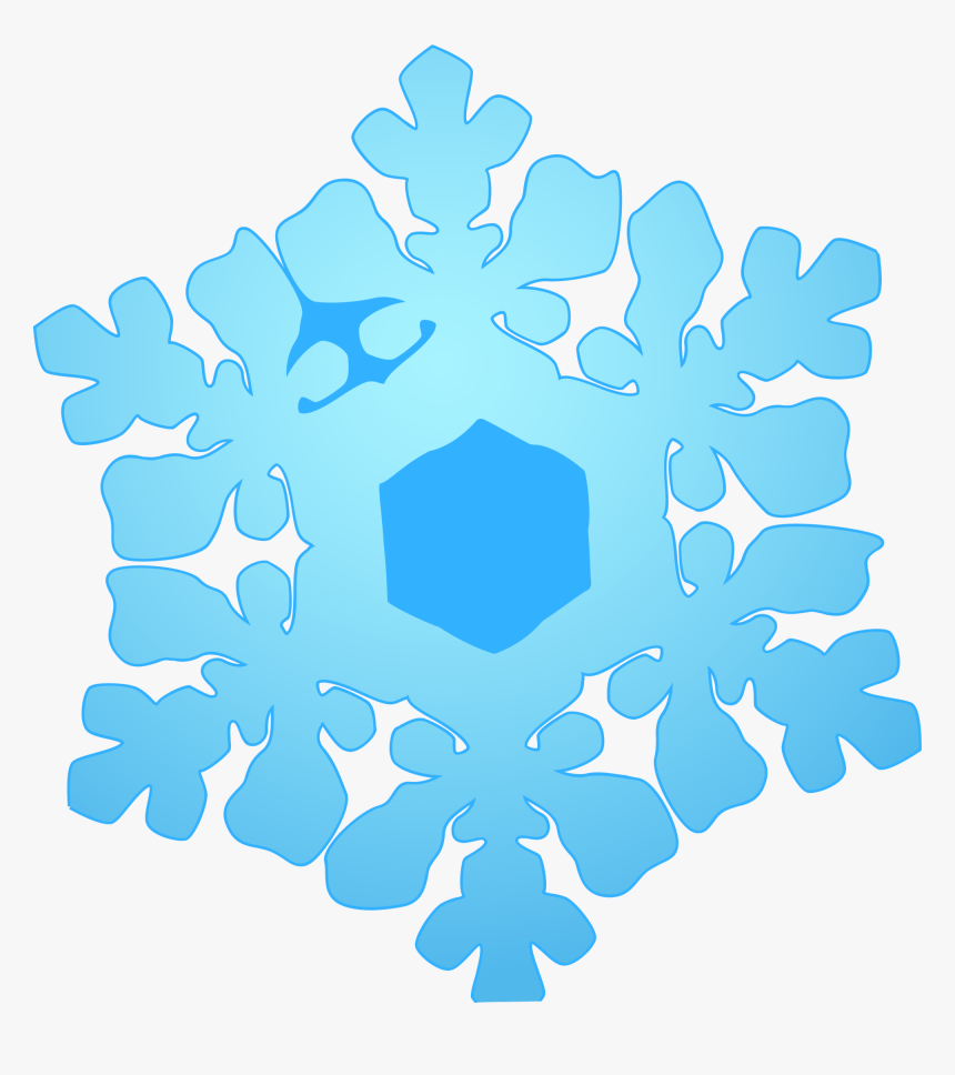 Blue Snowflake Cloud - Motif, HD Png Download