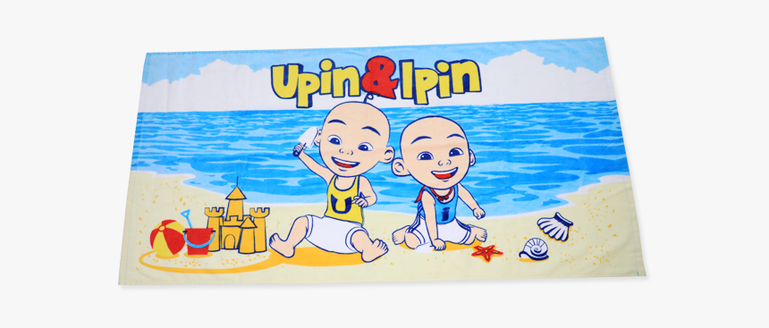 Towel Transparent Animated - Upin And Ipin At The Beach, HD Png Download