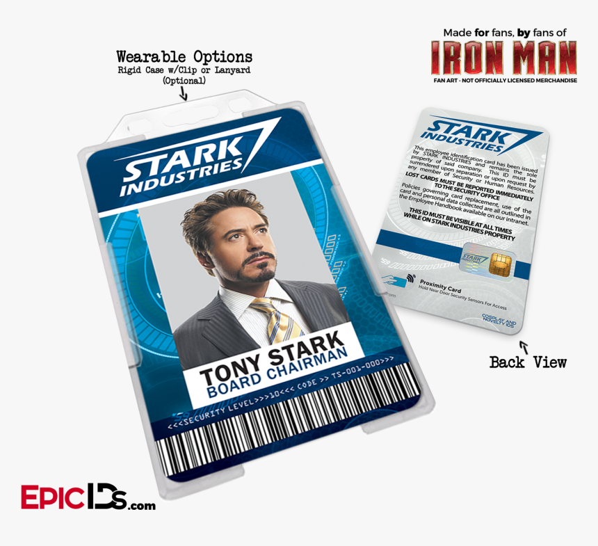 Iron Man / Avengers Inspired Stark Industries Cosplay - Stark Industries Pepper Potts Id Card, HD Png Download