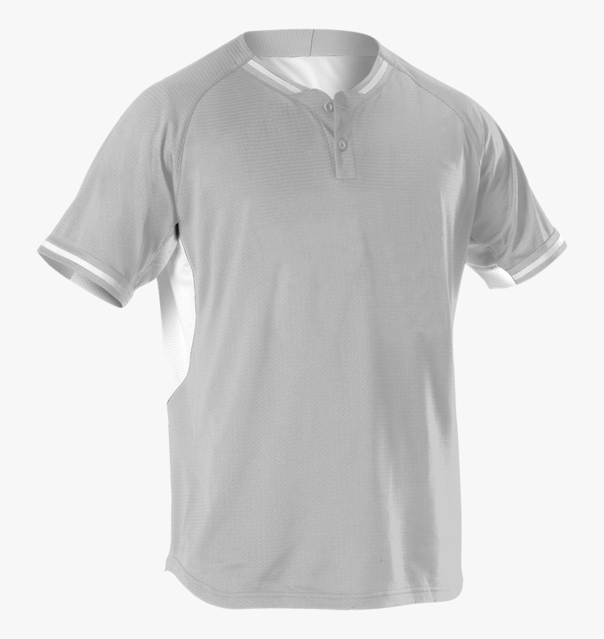 Alleson 524pd Adult 2 Button Baseball Jersey - Baseball Jerseys 2 Buttons Png, Transparent Png