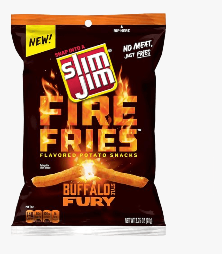 Buffalo Fire Fries 78g - Slim Jim, HD Png Download