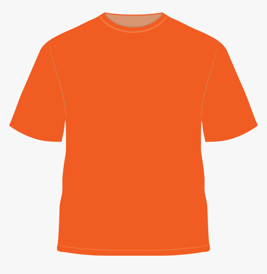 Transparent Tshirt Orange - Active Shirt, HD Png Download